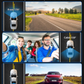 Three-camera dash cam C309, equipped with dual front cameras, an interior camera and a reversing camera - a dash cam for cars. Supports WIFI, loop recording, night vision, motion detection, parking monitoring - suitable for taxis, trucks, SUVs, sedans - c