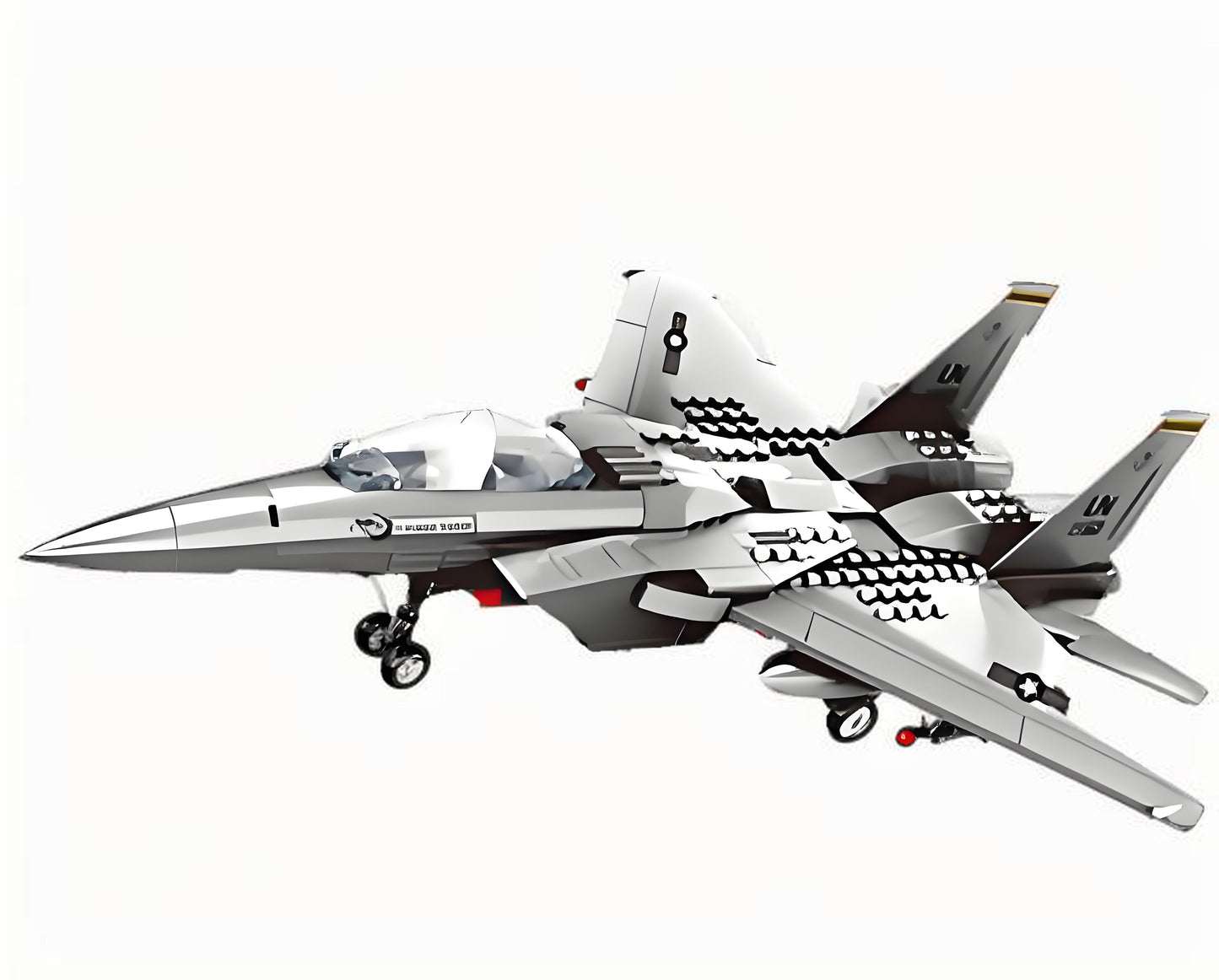Christmas gift F-15 Eagle Fighter Jet Building Blocks Set, 223 Pieces Military Aircraft Model Kit for Kids & Enthusiasts（F15 fighter）