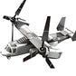 Christmas gift US Osprey Tiltrotor Aircraft Building Blocks Set, 460 Pieces Military Transport Model Kit for Kids Aged 6+ & Enthusiasts（Osprey tiltrotor aircraft）