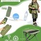 Green Portable Folding Chair – Compact Outdoor Stool for Camping, Fishing & Hiking | Lightweight Collapsible Seat with Carry Bag | Durable Steel Frame | Other Colours Available In-Store