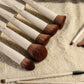 Matte Beige Makeup Brush Set (18-Piece): Professional, Cruelty-Free for Foundation, Blush & Eyeshadow, Ideal for Aussies