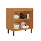 Base Kitchen Wooden Cabinet/Cupboard with 2 Doors in Cinnamon Finish - Napoles Graphite Flat Pack DIY