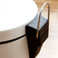 5L Round Lidded Trash Can Foot Pedal Garbage Bin for Kitchen Bathroom Hotel-White