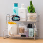 Mini Stainless Steel Kitchen Spice Storage Rack Bathroom And Toilet Organizer Rack-Silver