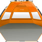 OutdoorMaster Pop Up 3-4 Person Beach Tent X-Large - Easy Setup, Portable Beach Shade Canopy Folding Sun Shelter with UPF 50+ UV Protection Removable Skylight Family Size (Orange)