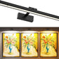 Wireless Picture Lights for Wall, Battery Operated Wall Light for Painting Rechargeable CCT Rotatable Art Gallery Light with Remote Dimmable Timer for Artwork Frame Display Dartboard (Black, 16inch)