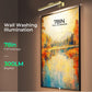 Wireless Picture Lights for Wall, Battery Operated Wall Light for Painting Rechargeable CCT Rotatable Art Gallery Light with Remote Dimmable Timer for Artwork Frame Display Dartboard (Gold, 16inch)