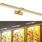 Wireless Picture Lights for Wall, Battery Operated Wall Light for Painting Rechargeable CCT Rotatable Art Gallery Light with Remote Dimmable Timer for Artwork Frame Display Dartboard (Gold, 24inch)