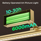 Wireless Picture Lights for Wall, Battery Operated Wall Light for Painting Rechargeable CCT Rotatable Art Gallery Light with Remote Dimmable Timer for Artwork Frame Display Dartboard (Gold, 24inch)