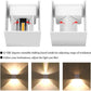 LED Wall Light 12W, Square Shaped LED Wall Lamp with Adjustable Angle Design, Modern Aluminum Wall Sconce Lighting IP65 Waterproof for Indoor Outdoor Lighting Warm White 2700K