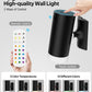 Battery Operated Wall Lights 2 Pack Rechargeable Wall Lights Indoor Touch Dimmable with Remote Control,Magnetic Wall Sconce Lights Battery Black Wireless LED Decor Lighting 3000mAh [Energy Class F]
