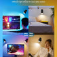 Battery Operated Wall Lights 2 Pack Rechargeable Wall Lights Indoor Touch Dimmable with Remote Control,Magnetic Wall Sconce Lights Battery Black Wireless LED Decor Lighting 3000mAh [Energy Class F]