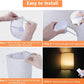 Battery Operated Wall Lights Indoor with Remote, Wireless LED Wall Lights with Fabric Shade, 12 Colors + Day White Changeable Dimmable Wall Lamp for Living Room Bedroom Hallway