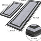 Kitchen Mat [2 PCS] Cushioned Anti-Fatigue Non-Skid Waterproof Rugs Ergonomic Comfort Standing Mat for Kitchen, Floor, Office, Sink, Laundry, Black and Gray