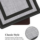 Kitchen Mat [2 PCS] Cushioned Anti-Fatigue Non-Skid Waterproof Rugs Ergonomic Comfort Standing Mat for Kitchen, Floor, Office, Sink, Laundry, Black and Gray