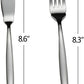 8-Piece Stainless Steel Fish Forks and Knives, Serving Set