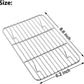 Small Baking Rack Set of 2, Stainless Steel Metal Roasting Cooking Racks, Size – 8.6"x6.2", Non Toxic & Rust Free, Fit for Small Toaster Oven, Dishwasher Safe