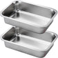 2PCS Stainless Steel Baking Pans, 9x13 Inch Rectangle Lasagna Pan, Stackable Deep Dish for Brownie, Casserole, Cookie