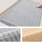 Soft Microfiber Farmhouse Bathroom Rug Washable Kitchen Mats Woven Non Slip Small Bath Mat with Pure Tassels,Tufted Braided Bath Rug for Entryway Doormat Laundry Room(20" X 32",Beige)