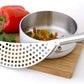 Colander - Stainless steel colander with handle - Kitchen colander - Multifunctional draining rack - Stainless steel kitchen colander