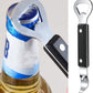 Bottle Opener - Manual Can Opener - Perforated Bottle Opener - Double Ended Wall Mounted Bottle Opener - Stainless Steel Bottle Opener for Beer and Cans - Small Bottle Opener - Suitable for Camping and Travel Use
