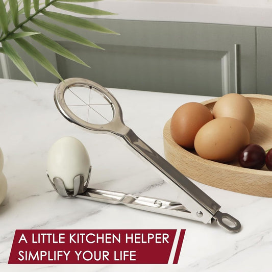 Egg Slicer - Stainless Steel Egg Slicer - Kitchen Utensils - Stainless Steel Kitchen Gadgets - Top Quality Egg Slicer - Egg Divider