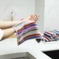 8Pcs Kitchen Dishcloths for Washing Dishes, Ultra Absorbent Dish Rags, Cotton Cleaning Cloths , 12x12 Inches (Mix)