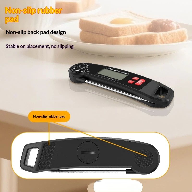 Digital Meat Thermometer - Fast Instant Read Food Thermometer, Waterproof Kitchen Thermometer with Backlight & Hold Function for Cooking, Candy Making, Outside Grill