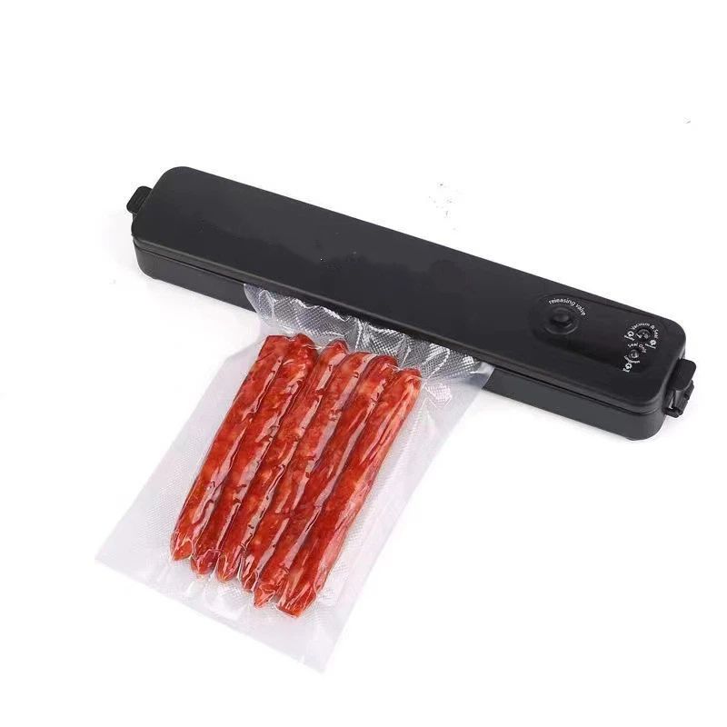 Portable Vacuum Sealer, Automatic Sealer for Food Storage, Easy to Use Compact Food Preservation Sealing Machine for Home & Kitchen，37.3*7*8.5cm，black