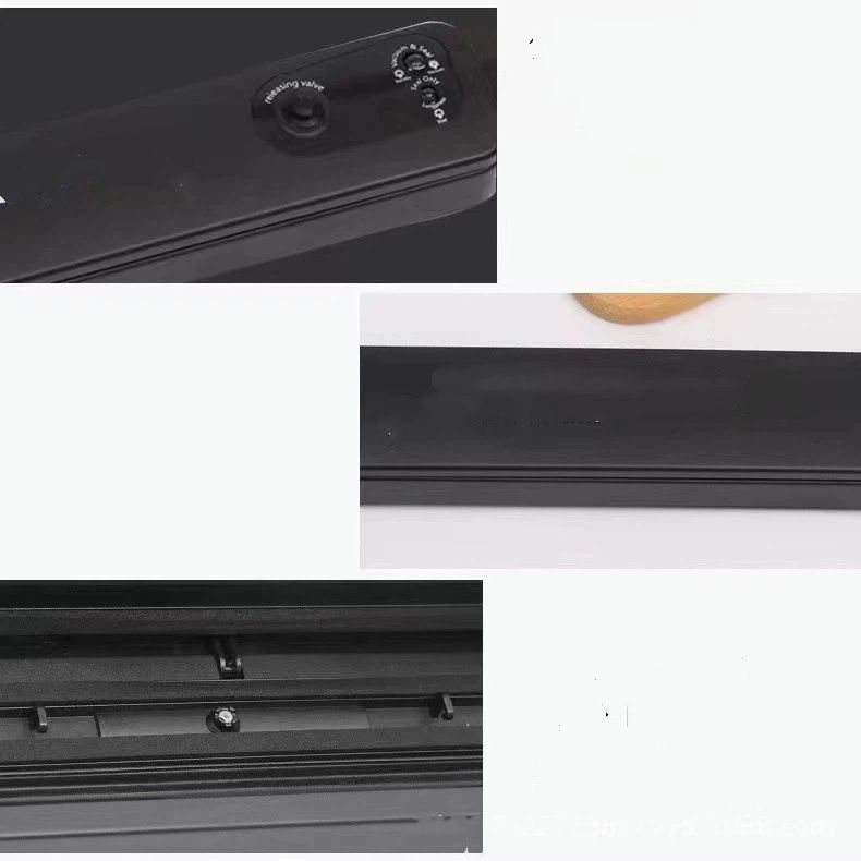 Portable Vacuum Sealer, Automatic Sealer for Food Storage, Easy to Use Compact Food Preservation Sealing Machine for Home & Kitchen，37.3*7*8.5cm，black