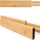 Adjustable Bamboo Drawer Dividers, Expandable Drawer Organizer for Kitchen, Bedroom, Bathroom, Dresser and Office, 6-Pack