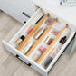 Adjustable Bamboo Drawer Dividers, Expandable Drawer Organizer for Kitchen, Bedroom, Bathroom, Dresser and Office, 6-Pack