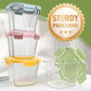 Glass Soup Containers with lids 4 Cup, 32 oz Glass Storage Containers, Tall Borosilicate Glass Food Storage Containers for Lunch, Ice Cream, Travel and Deli, Soup Freezer Safe Containers with Lids