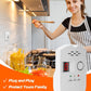 Natural Gas Leak Detector, Plug-in Propane Natural Gas Detector for Home Kitchen RV, Combustible & Explosive Gas Alarm for LPG, LNG, Methane (AC Power)