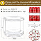 1 Pack 2 Tier Acrylic Clear Lazy Susan, 9.25inch + Pcak 10inch Plastic Susan -