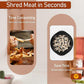 Chicken Shredder Tool - Non-Slip Base & Handles for Easy Shredding