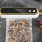 Mini Vacuum Sealer Machine Cordless Food Vacuum Sealer for Freezer Storage Meal Prep - White