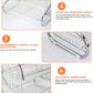 Metal Dish Drying Rack Kitchen-2-Tier with Drain Board