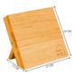 Natural Bamboo Magnetic Knife Block Holder with Strong Magnets for Home Kitchen Storage & Organisation