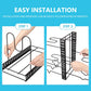CARLA HOME Adjustable 8-Tier Pan Rack Pot Organizer for Kitchen Cabinet