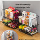 CARLA HOME Metal 5-Tier Rolling Vegetable and Fruit Basket Cart Stand for Kitchen
