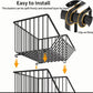 CARLA HOME Metal 5-Tier Rolling Vegetable and Fruit Basket Cart Stand for Kitchen