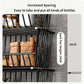 CARLA HOME Metal 5-Tier Rolling Vegetable and Fruit Basket Cart Stand for Kitchen