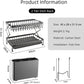 CARLA HOME 2-Tier Dish Drying Rack with Drainage Tray, Utensil Holder, Cup Hooks & Cutting Board Rack for Kitchen (Black)