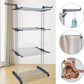 CARLA HOME Folding Clothes Drying Rack with Wheels and Adjustable Side Wings for Laundry Rack and Clothes Storage (Upgraded Model)