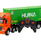 1:18 Scale 9-Channel Alloy Remote Control Container Truck with Lights & Sound for Indoor Play