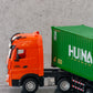 1:18 Scale 9-Channel Alloy Remote Control Container Truck with Lights & Sound for Indoor Play