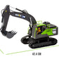 1:18 Scale 13-Channel Alloy Remote Control Excavator Construction Vehicle with Lights, Sound and Steam