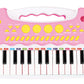 Children's Electronic Keyboard with Stand (Pink) Musical Instrument Toy