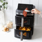 13L Dual Zone 2300W Double Stack Air Fryer with Foldable Top Display